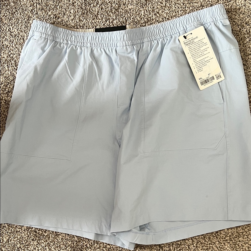 Lululemon Athletica light blue Elastic Waist Shorts